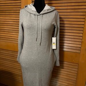 NWT Calvin Klein Hooded Dress - Grey/Gray - Medium